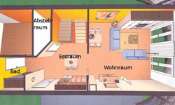 Querschnitt der Ferienwohnung riesling 1/2